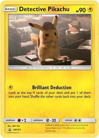 Detective Pikachu Card Front