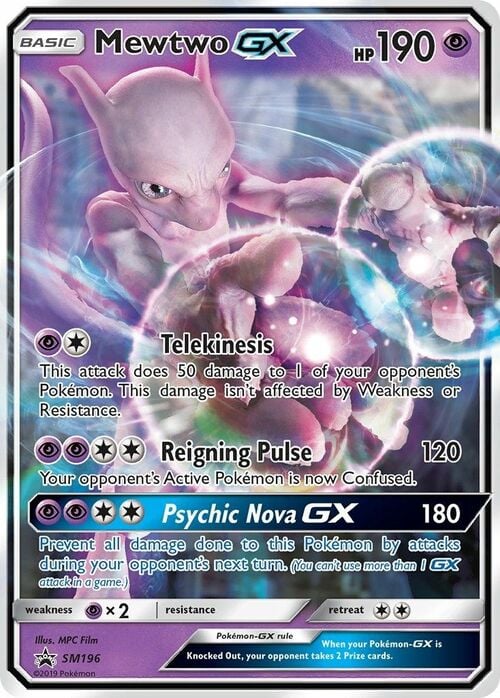 Mewtwo GX Card Front