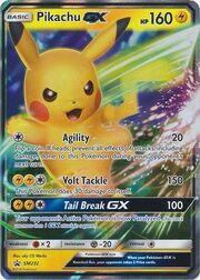 Pikachu GX [Agility | Volt Tackle | Tail Break GX]