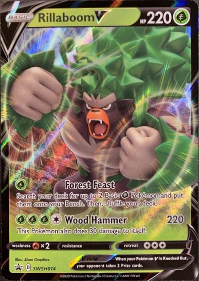 Rillaboom V [Forest Feast | Wood Hammer] Card Front