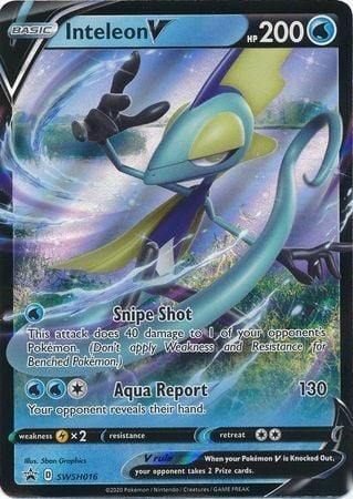 Inteleon V [Snipe Shot | Aqua Report] Card Front
