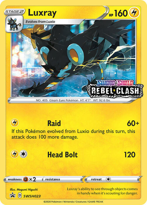 Luxray [Raid | Head Bolt] Card Front