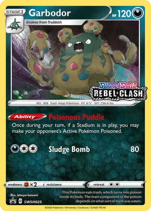 Garbodor [Poisonous Puddle | Sludge Bomb] Card Front