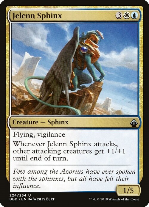 Jelenn Sphinx Card Front