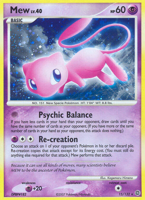 Mew Lv.40 Card Front