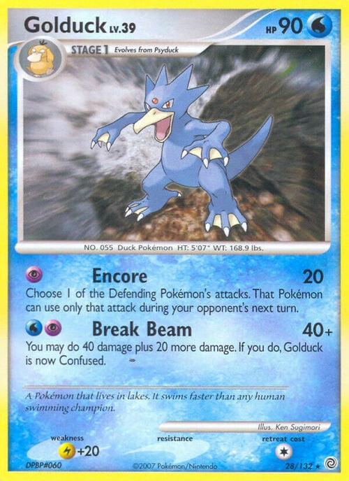 Golduck Lv.39 Card Front