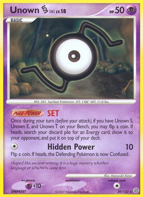 Unown Lv.18 Card Front