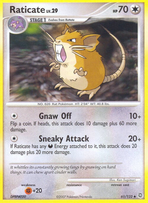 Raticate Lv.29 Card Front