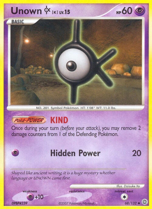Unown Lv.15 Card Front