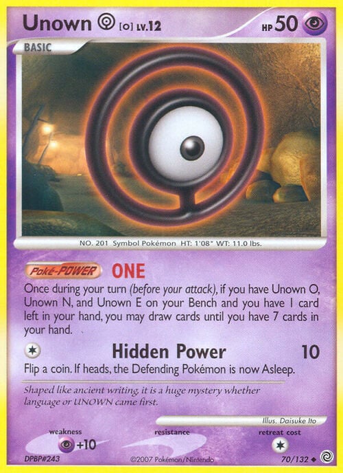 Unown Lv.12 Card Front