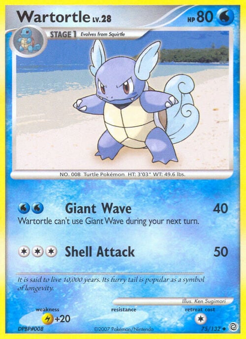 Wartortle Lv.28 Card Front