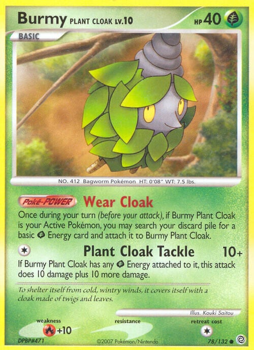 Burmy Plant Cloak Card Front
