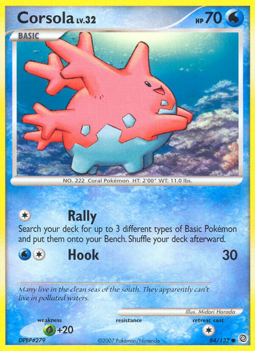Corsola Lv.32 Card Front