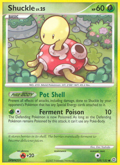 Shuckle Lv.25 Card Front