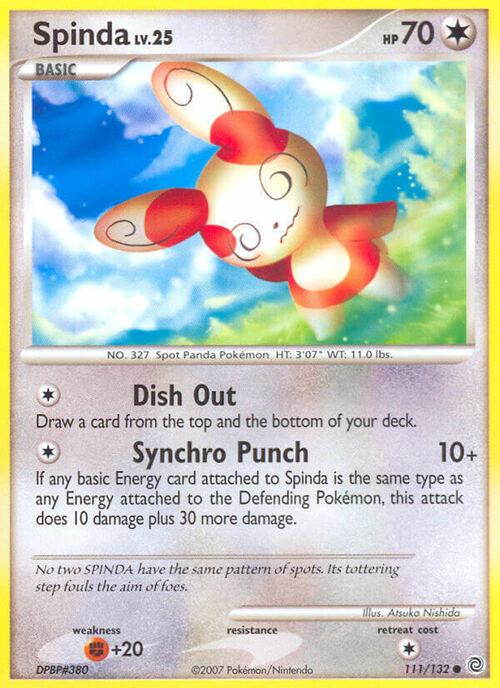 Spinda Lv.25 Card Front