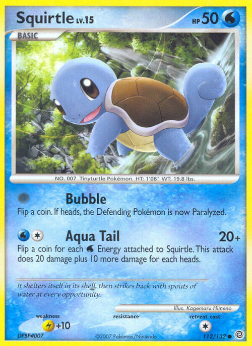 Squirtle Lv.15 Card Front