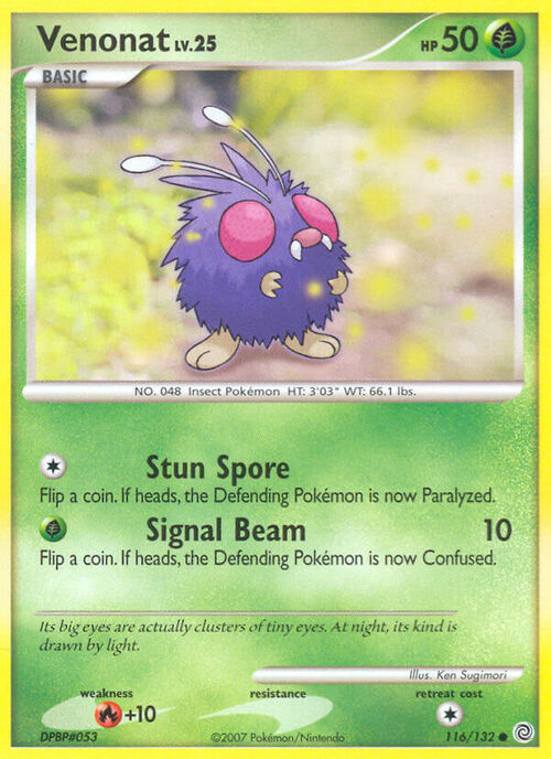 Venonat Card Front