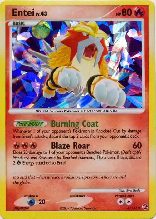 Entei Lv.43 Card Front