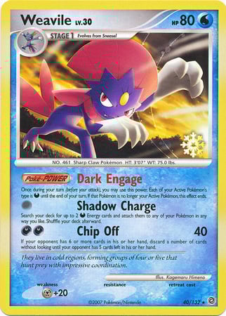 Weavile Lv.30 Card Front