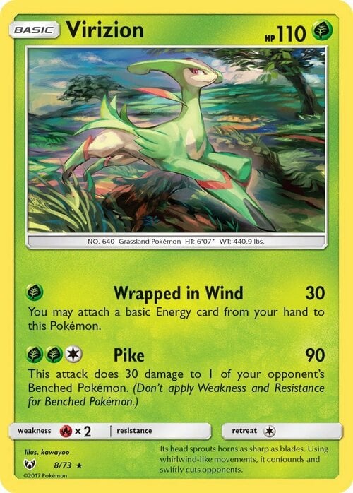 Virizion [Wrapped in Wind | Pike] Card Front
