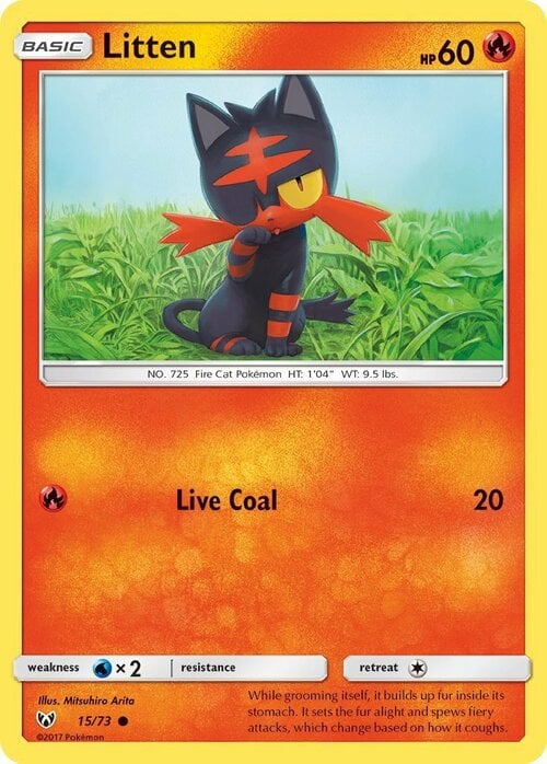Litten [Live Coal] Card Front
