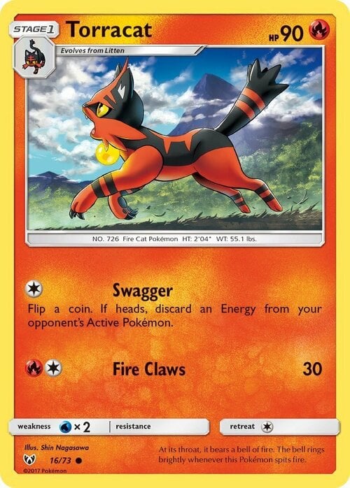 Torracat [Swagger | Fire Claws] Card Front