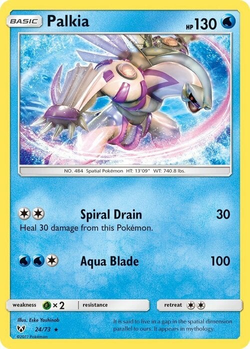 Palkia [Spiral Drain | Aqua Blade] Card Front