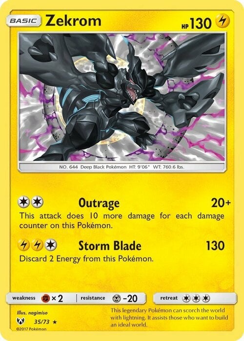 Zekrom [Outrage | Storm Blade] Card Front