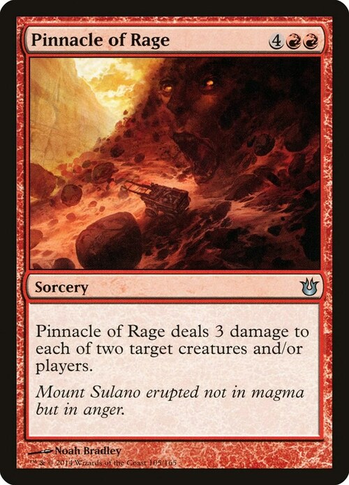 Pinnacle of Rage Card Front