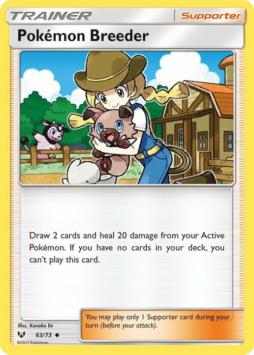 Pokémon Breeder Card Front