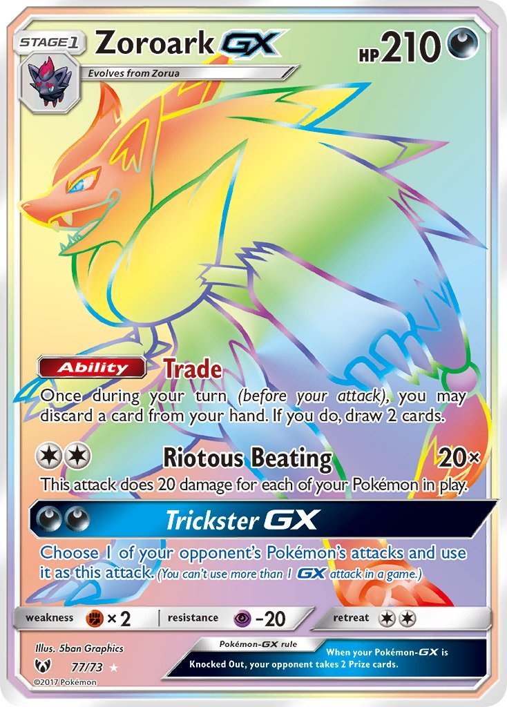 Zoroark GX Shining Legends Pokémon CardTrader