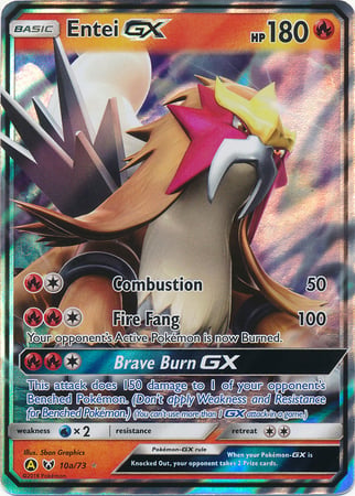 entei holographic pokemon card value 2018 Japanese Sun & Moon Super Burst Impact Holo #22 CGC 10 GEM MINT on Fanatics Collect Obsidian Flames Singles Pokemon Card Entei No. 244