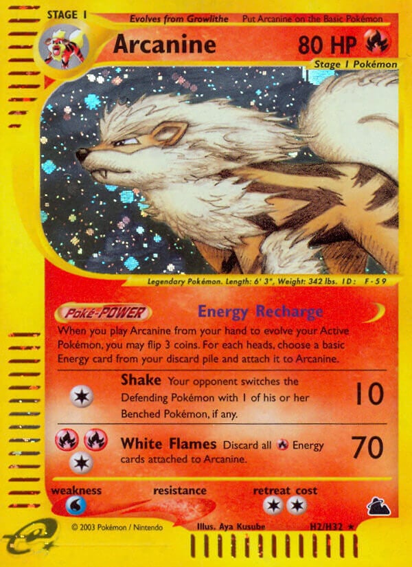arcanine pokemon card holo Arcanine Skyridge | Pokémon