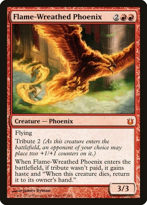 Flame-Wreathed Phoenix Card Front
