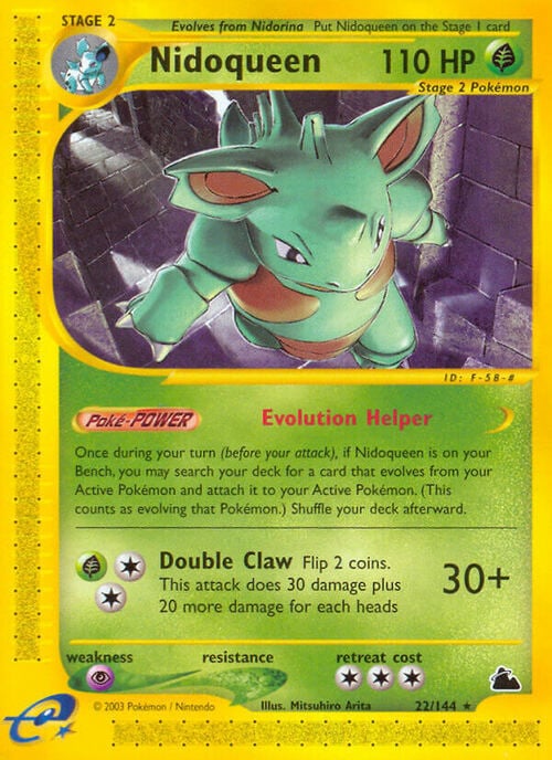 Nidoqueen [Evolution Helper | Double Claw] Card Front