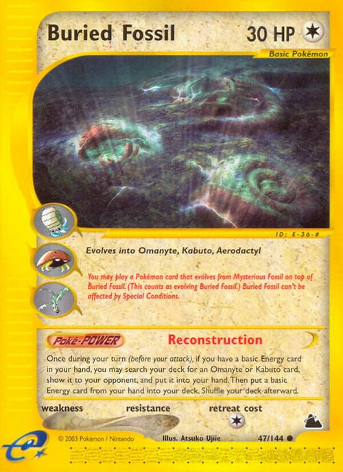 Buried Fossil Card Front