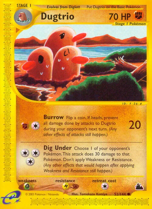 Dugtrio Card Front