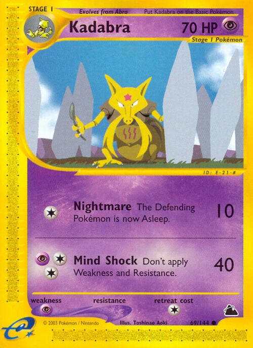 Kadabra Card Front