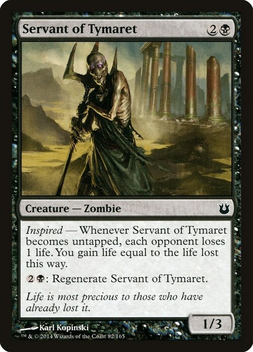 Servant of Tymaret Card Front