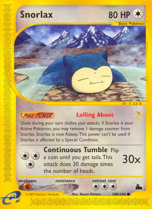 Snorlax Card Front