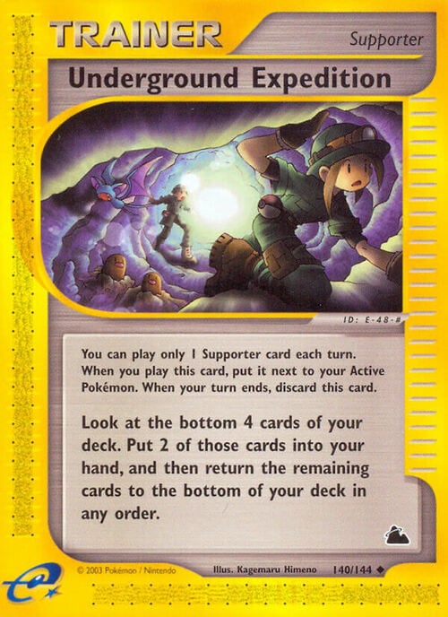Underground Expedition Card Front