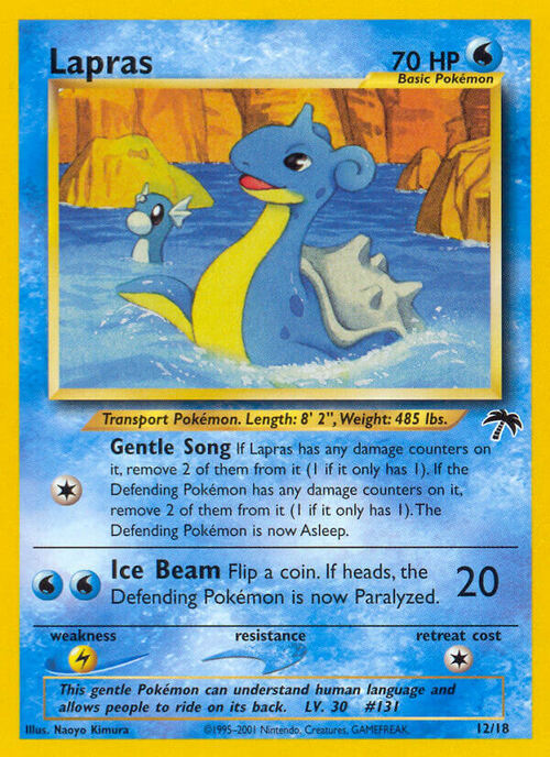 Lapras [Gentle Song | Ice Beam] Card Front