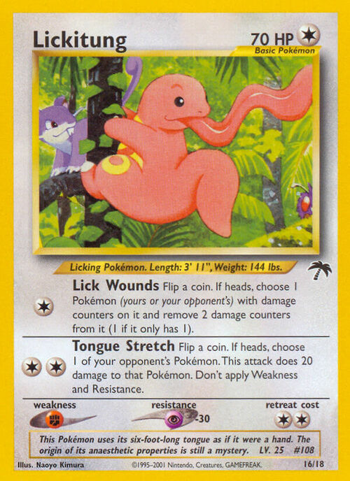 Lickitung Card Front