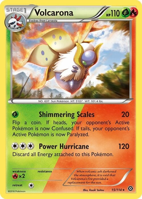 Volcarona Card Front