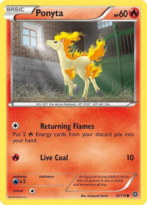 Ponyta Card Front
