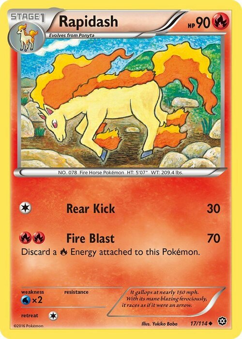Rapidash Card Front