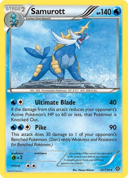 Samurott Card Front