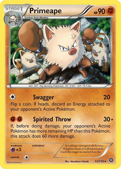 Primeape Card Front