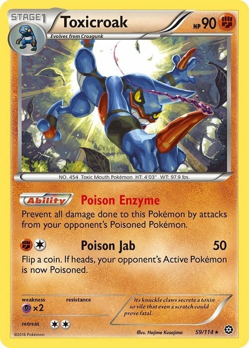 Toxicroak Card Front
