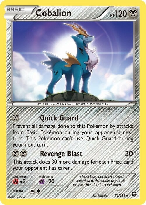 Cobalion Card Front